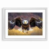 Majestic Birds of Prey Wall Art – Bald Eagle in Flight Canvas Print