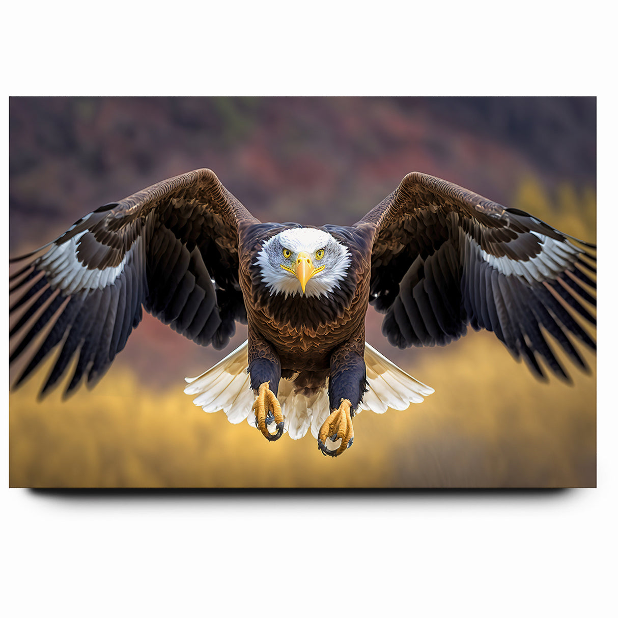 Majestic Birds of Prey Wall Art – Bald Eagle in Flight Canvas Print