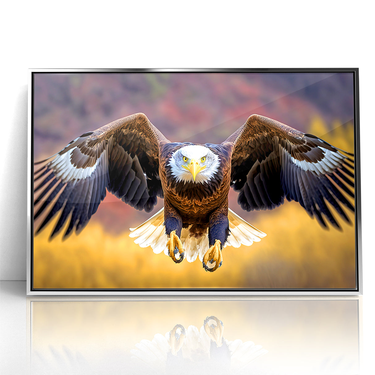 Majestic Birds of Prey Wall Art – Bald Eagle in Flight Canvas Print
