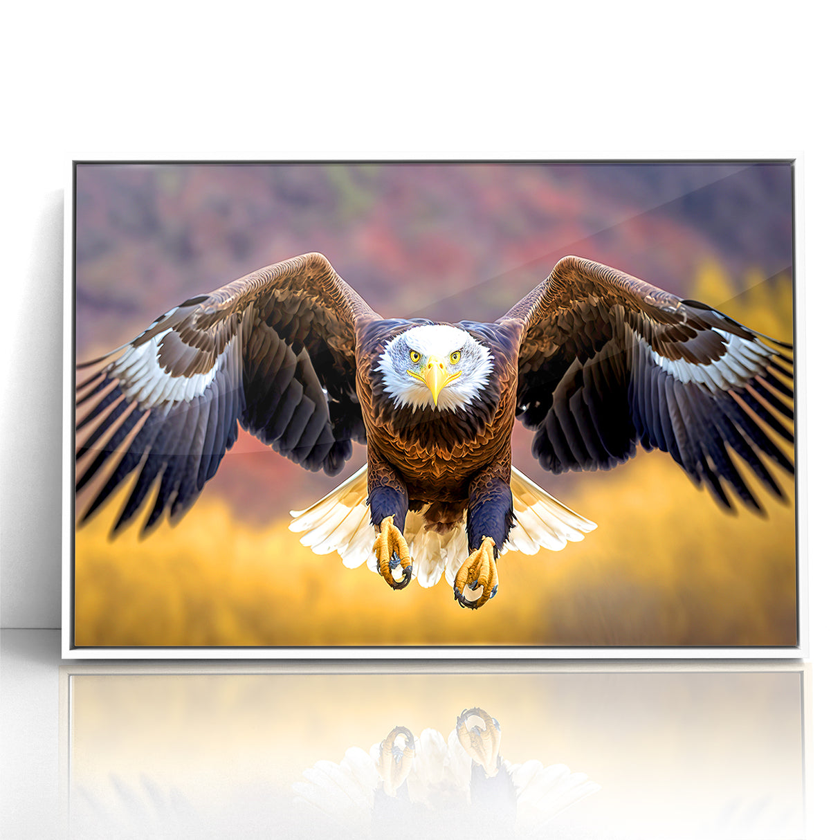Majestic Birds of Prey Wall Art – Bald Eagle in Flight Canvas Print