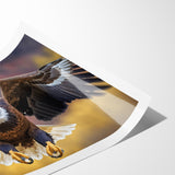 Majestic Birds of Prey Wall Art – Bald Eagle in Flight Canvas Print