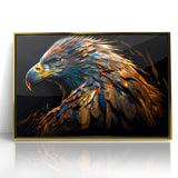 Artistic Birds of Prey Wall Art – Abstract Eagle Portrait Canvas Print