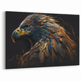 Artistic Birds of Prey Wall Art – Abstract Eagle Portrait Canvas Print