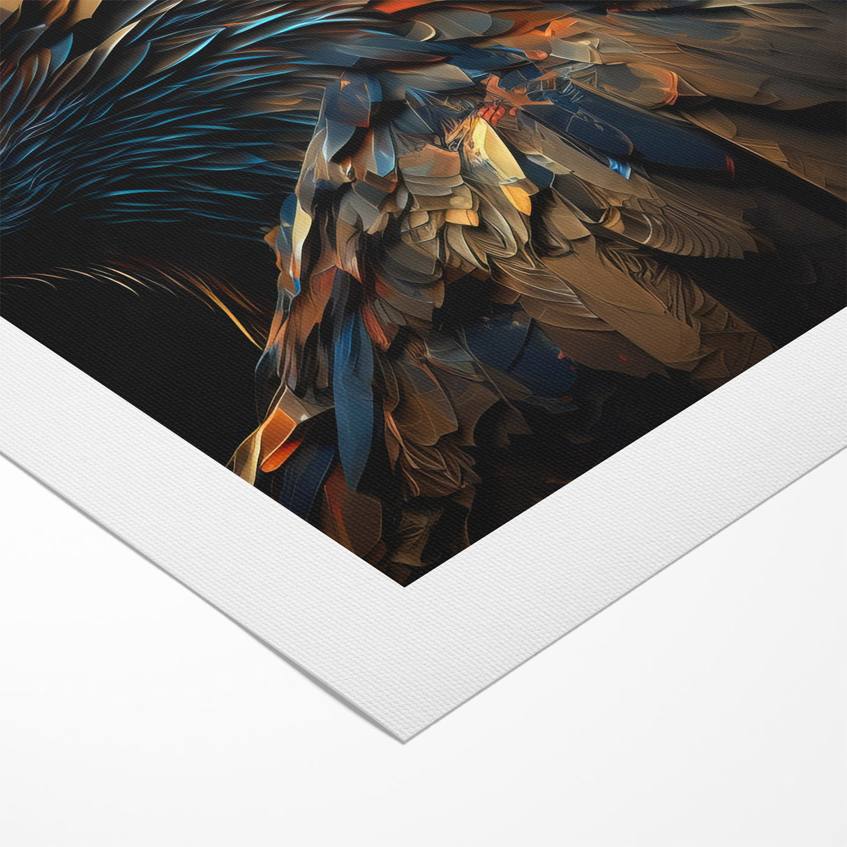 Artistic Birds of Prey Wall Art – Abstract Eagle Portrait Canvas Print