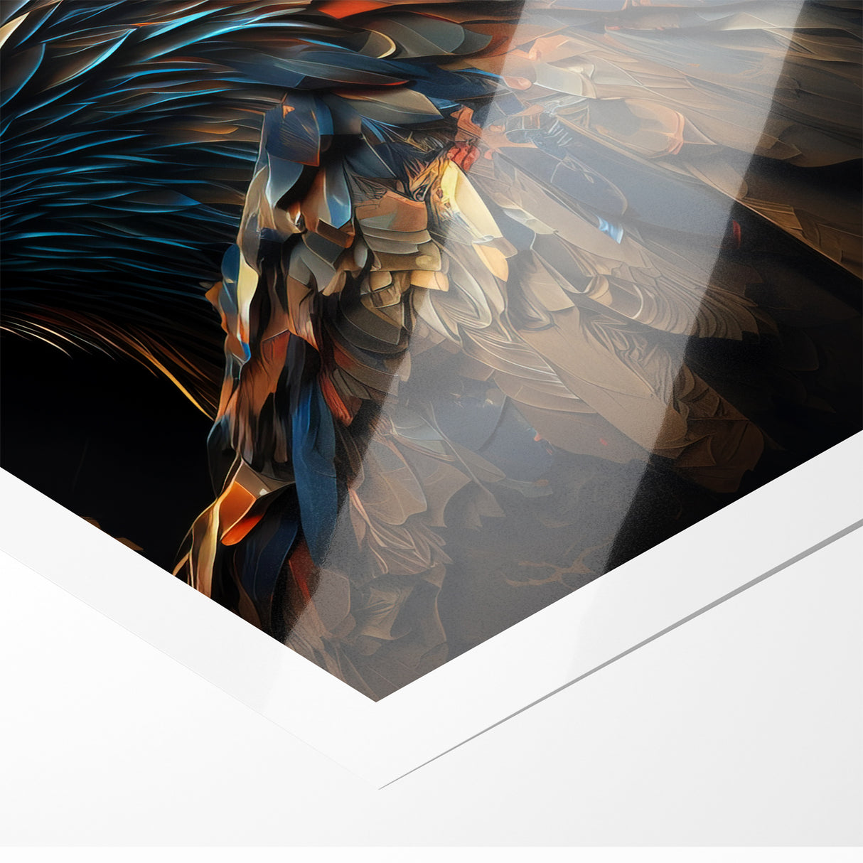Artistic Birds of Prey Wall Art – Abstract Eagle Portrait Canvas Print