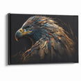 Artistic Birds of Prey Wall Art – Abstract Eagle Portrait Canvas Print