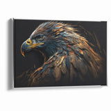 Artistic Birds of Prey Wall Art – Abstract Eagle Portrait Canvas Print