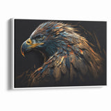 Artistic Birds of Prey Wall Art – Abstract Eagle Portrait Canvas Print