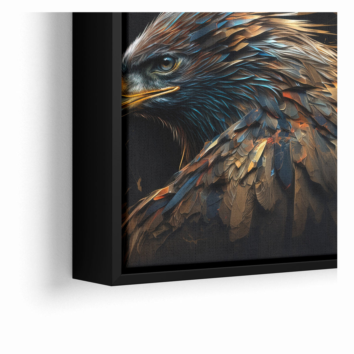 Artistic Birds of Prey Wall Art – Abstract Eagle Portrait Canvas Print