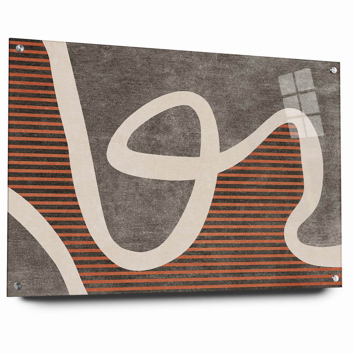 Fluid Abstract Lines and Stripes Canvas Art