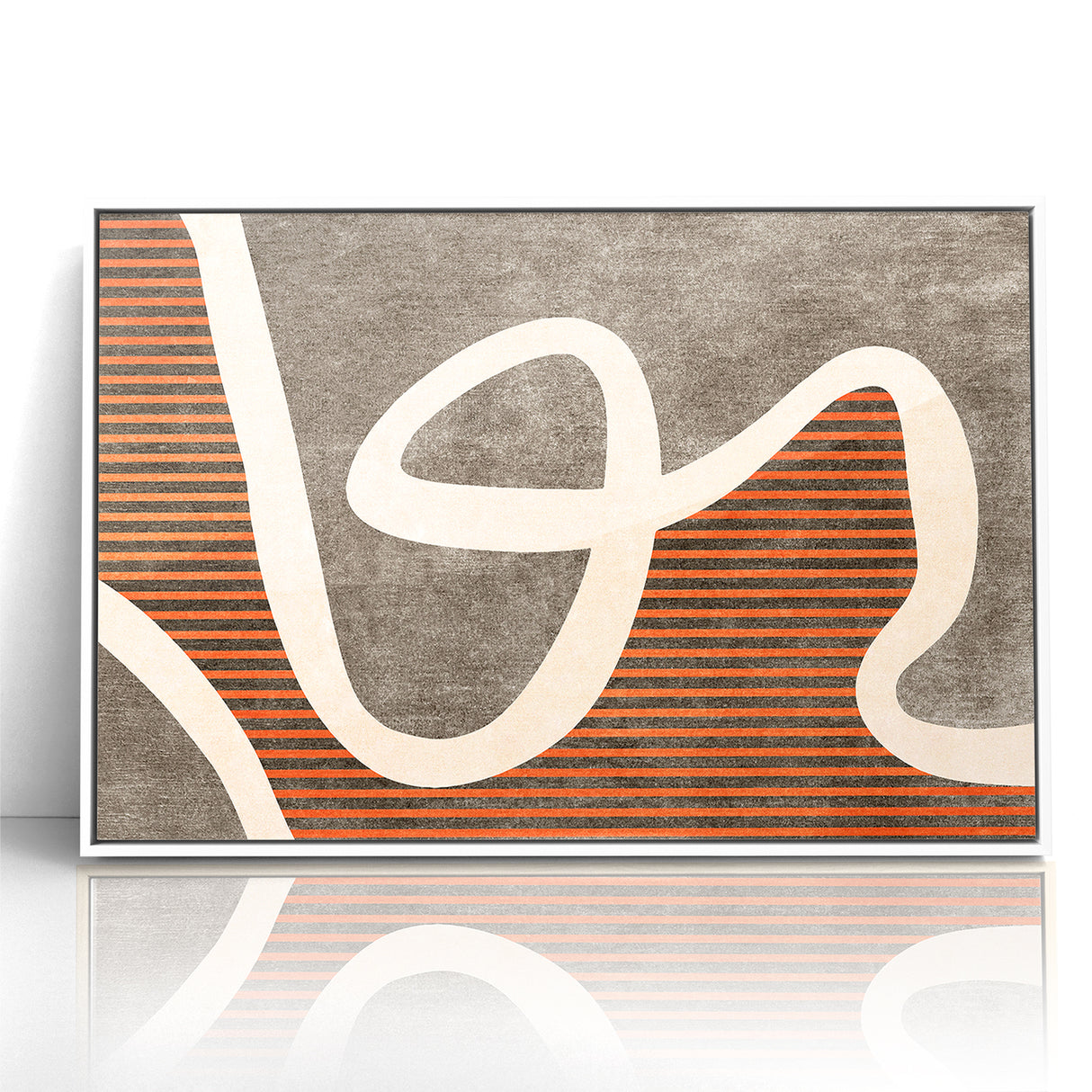 Fluid Abstract Lines and Stripes Canvas Art