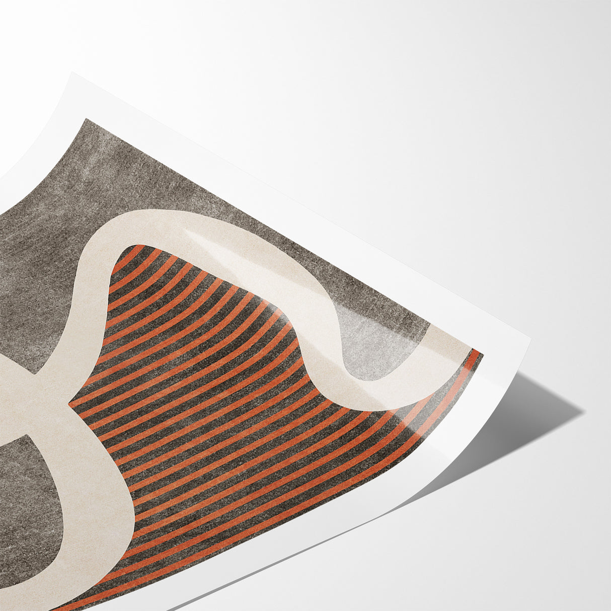 Fluid Abstract Lines and Stripes Canvas Art