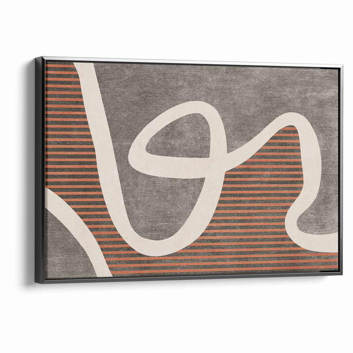 Fluid Abstract Lines and Stripes Canvas Art