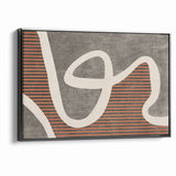 Fluid Abstract Lines and Stripes Canvas Art