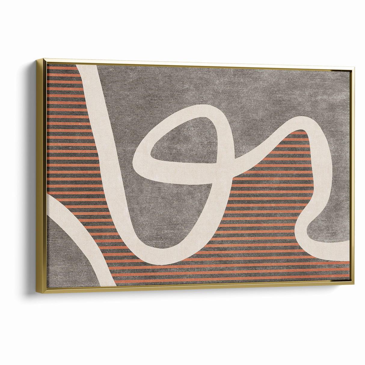 Fluid Abstract Lines and Stripes Canvas Art