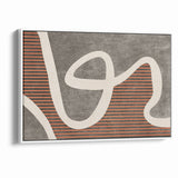 Fluid Abstract Lines and Stripes Canvas Art