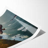 Majestic Birds of Prey Wall Art – Eagle Soaring Over Coastal Cliffs