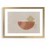 Geometric Shapes and Lines Abstract Canvas Art