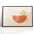 Geometric Shapes and Lines Abstract Canvas Art