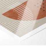 Geometric Shapes and Lines Abstract Canvas Art