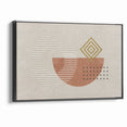 Geometric Shapes and Lines Abstract Canvas Art