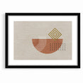 Geometric Shapes and Lines Abstract Canvas Art