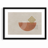 Geometric Shapes and Lines Abstract Canvas Art