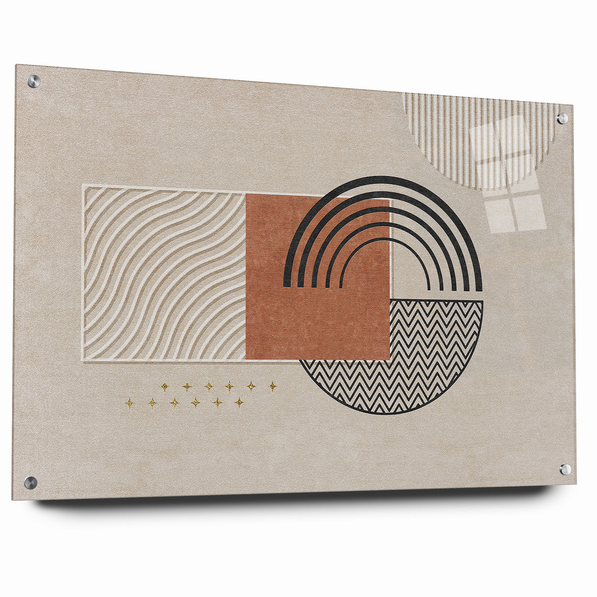 Modern Abstract Shapes and Patterns Canvas Art