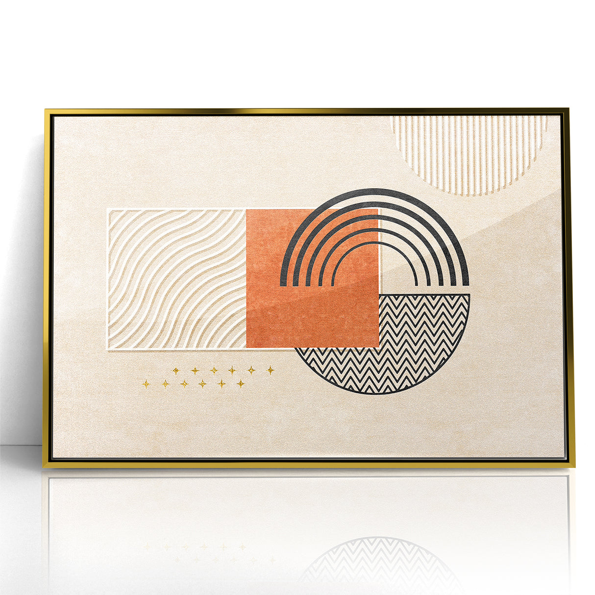 Modern Abstract Shapes and Patterns Canvas Art