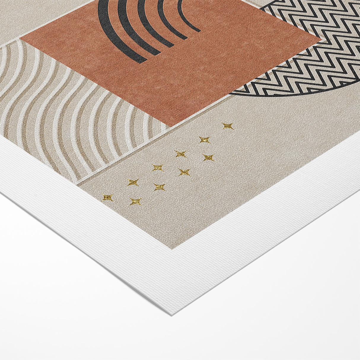 Modern Abstract Shapes and Patterns Canvas Art