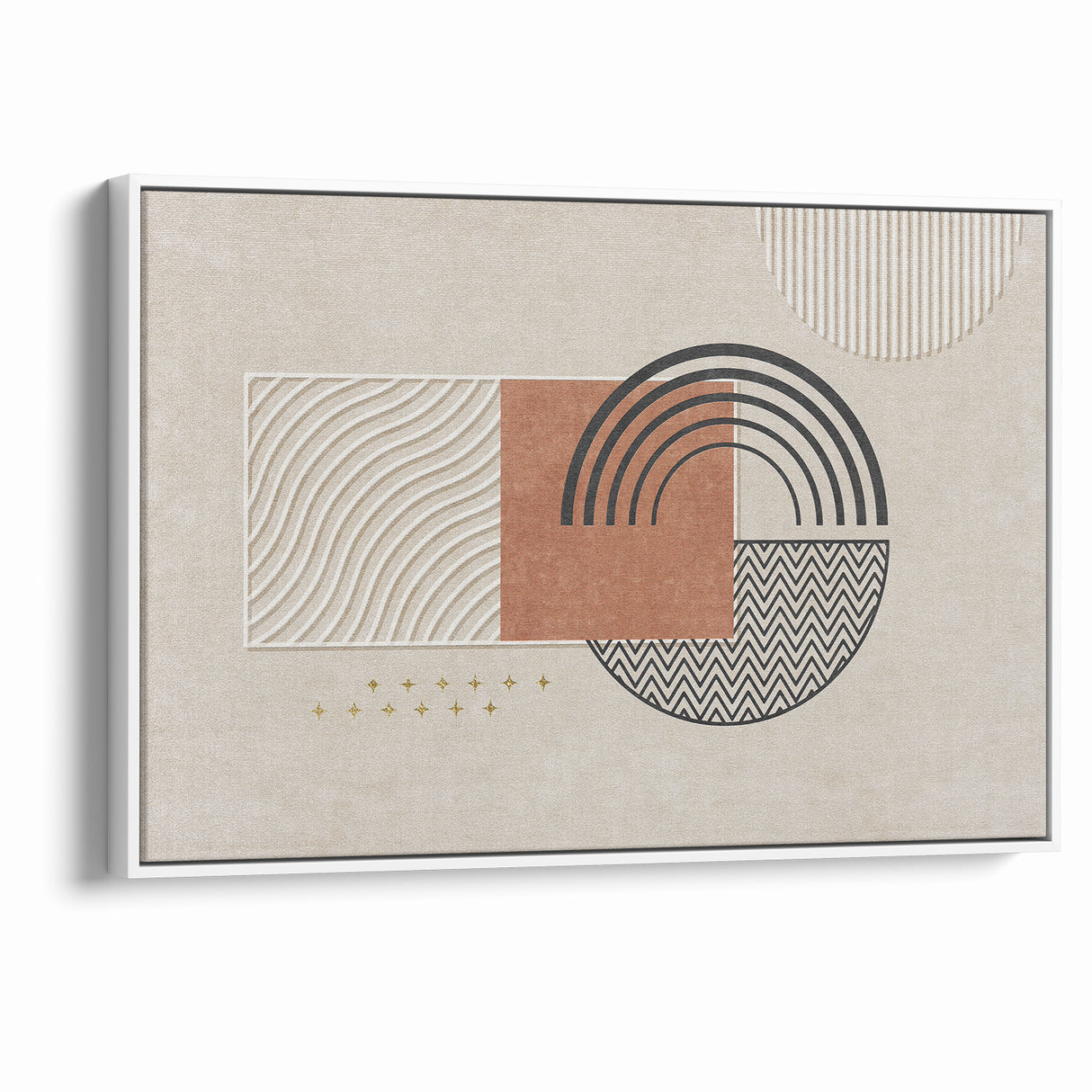 Modern Abstract Shapes and Patterns Canvas Art