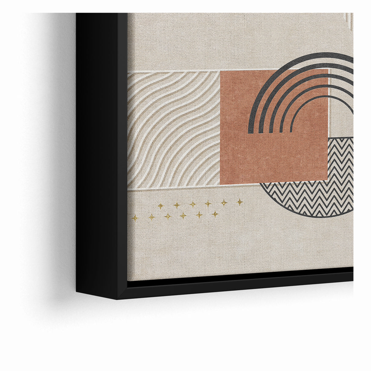 Modern Abstract Shapes and Patterns Canvas Art