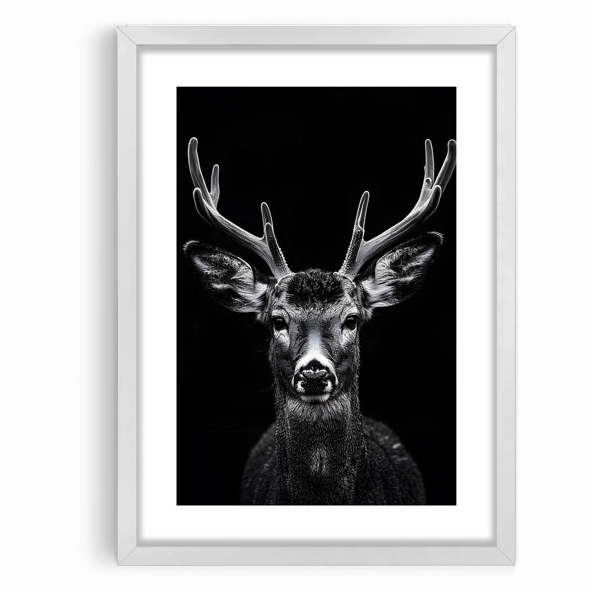 Striking Black Antelope Portrait – Majestic Wildlife Canvas Prints