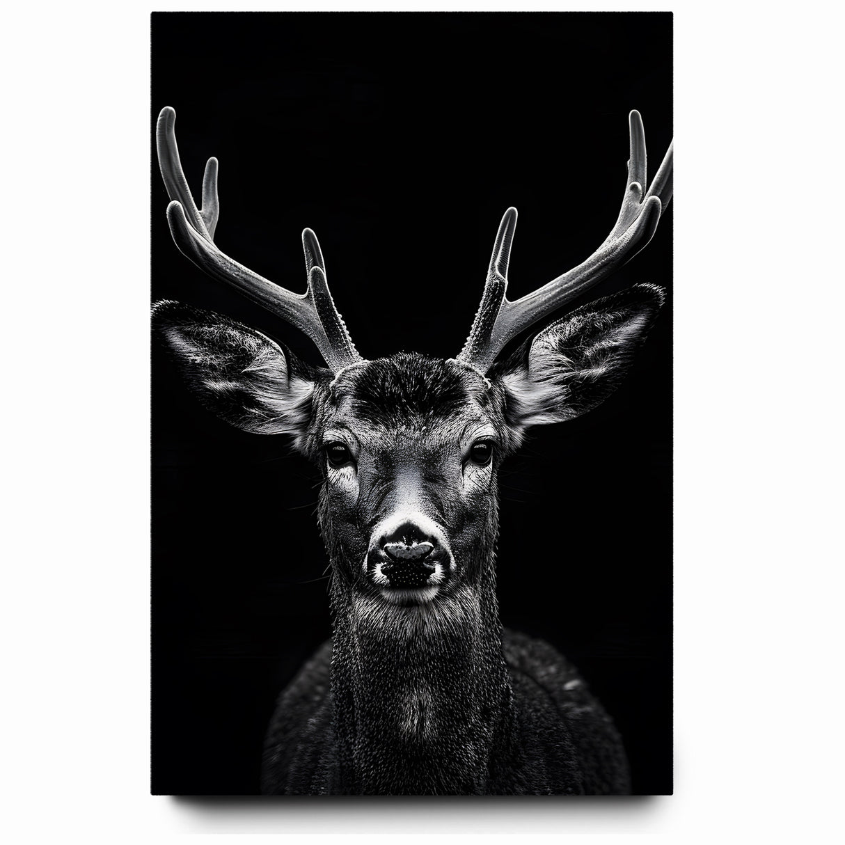 Striking Black Antelope Portrait – Majestic Wildlife Canvas Prints