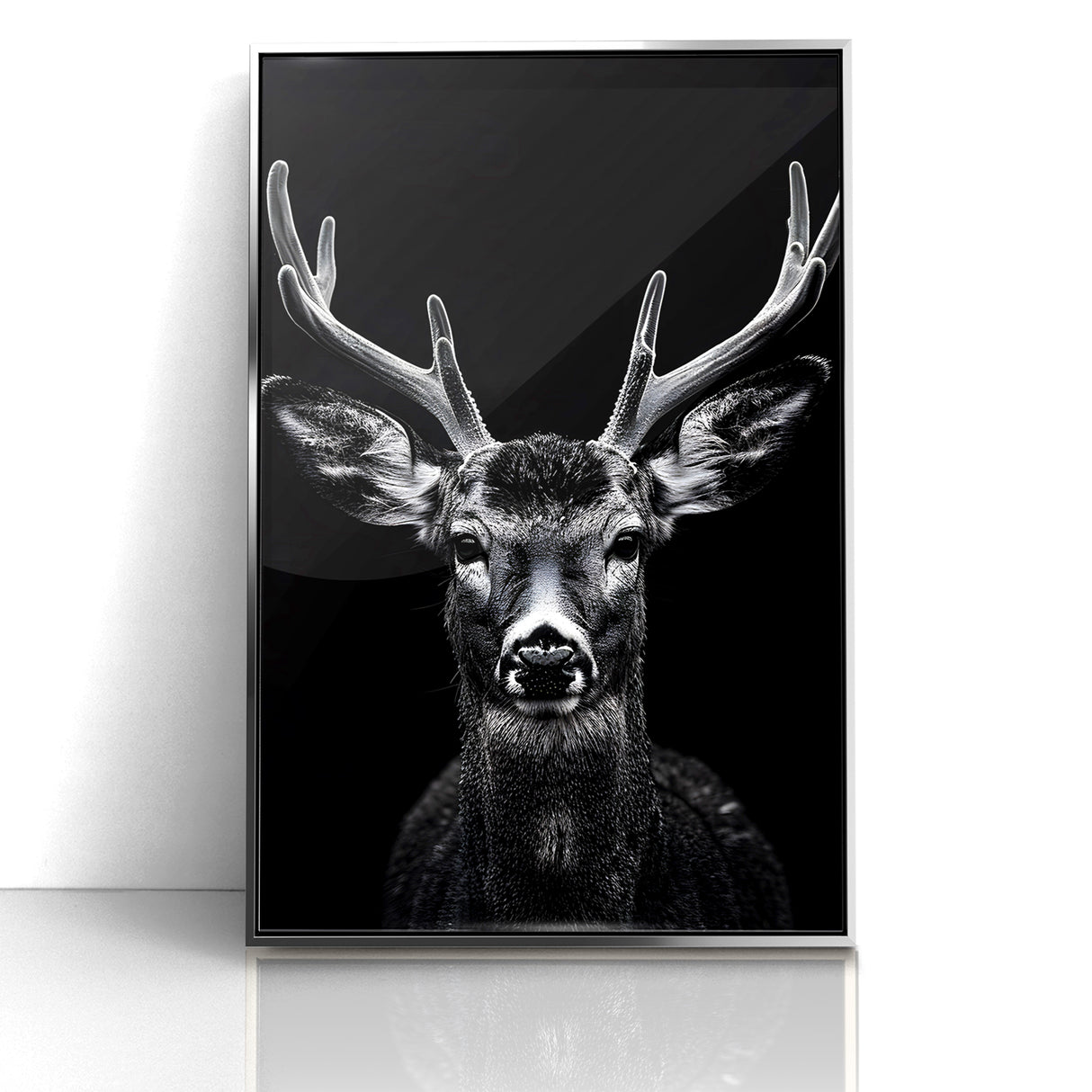 Striking Black Antelope Portrait – Majestic Wildlife Canvas Prints