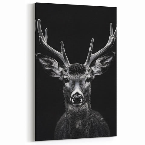 Striking Black Antelope Portrait – Majestic Wildlife Canvas Prints