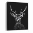 Striking Black Antelope Portrait – Majestic Wildlife Canvas Prints