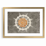Radiant Abstract Circular Canvas Art
