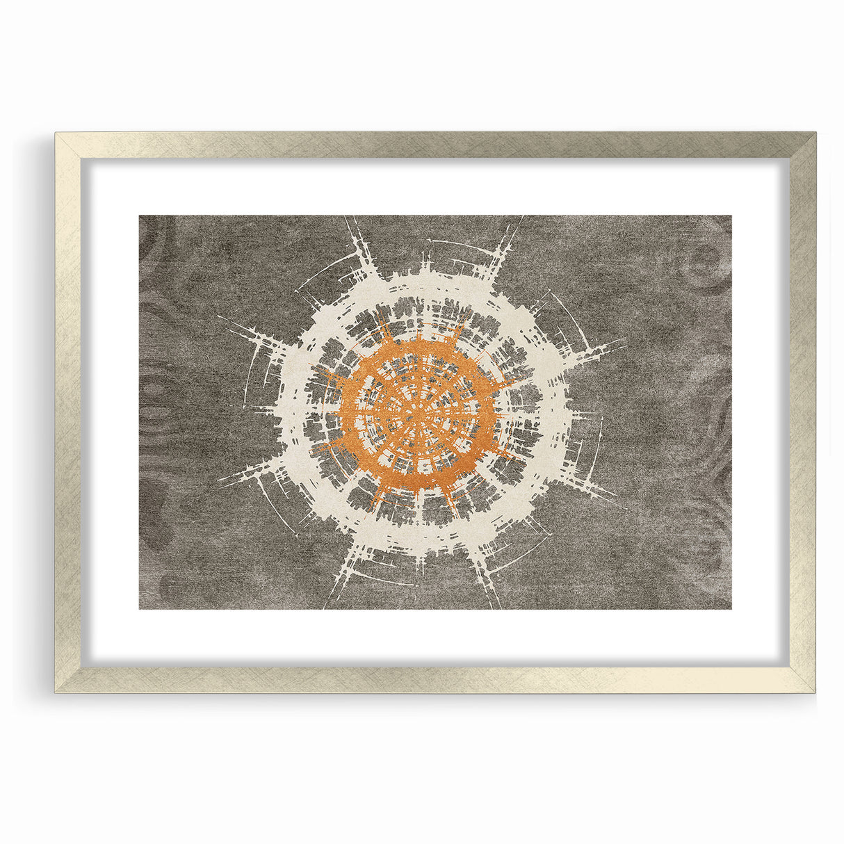 Radiant Abstract Circular Canvas Art