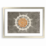 Radiant Abstract Circular Canvas Art