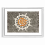 Radiant Abstract Circular Canvas Art