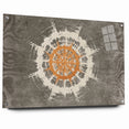 Radiant Abstract Circular Canvas Art