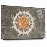 Radiant Abstract Circular Canvas Art