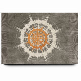 Radiant Abstract Circular Canvas Art