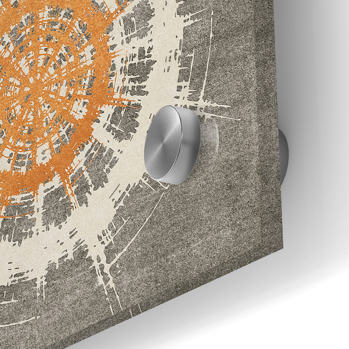 Radiant Abstract Circular Canvas Art