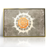 Radiant Abstract Circular Canvas Art