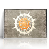 Radiant Abstract Circular Canvas Art