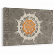 Radiant Abstract Circular Canvas Art