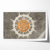 Radiant Abstract Circular Canvas Art