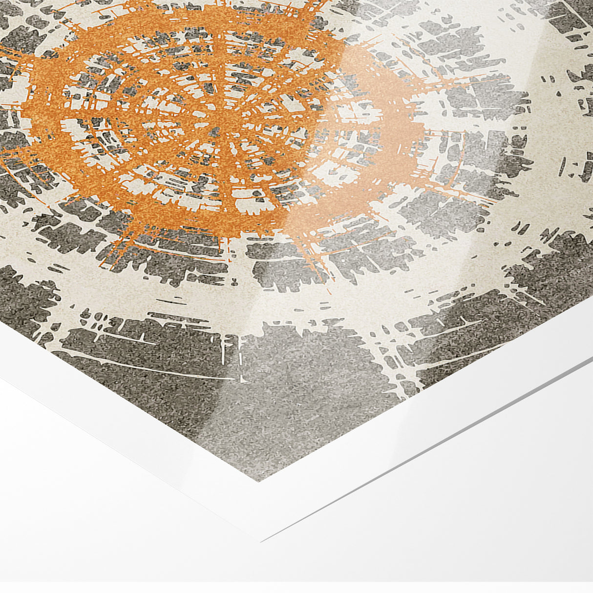 Radiant Abstract Circular Canvas Art
